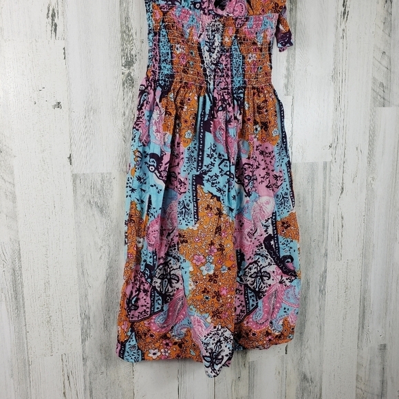 Cherry krave boho colorful halter summer dress juniors size large (13) - Picture 3 of 10